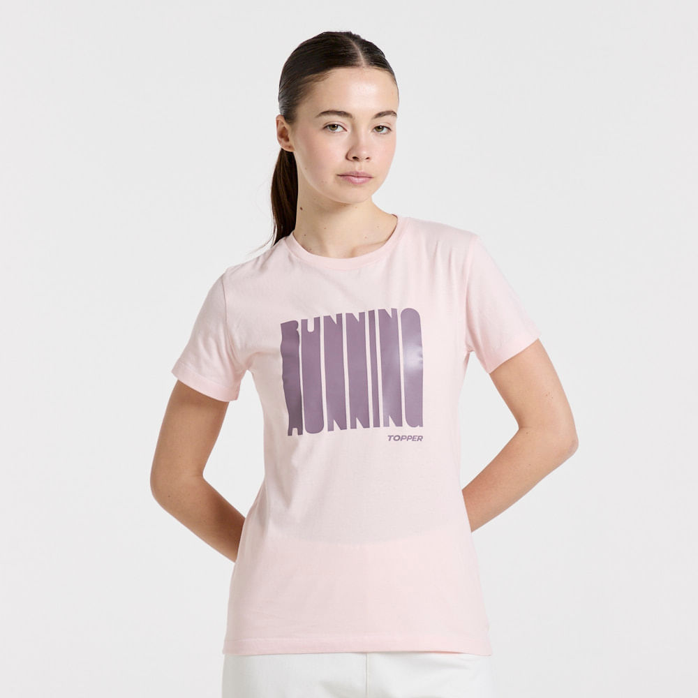 REMERA MUJER ESTAMPADA - RUNNING