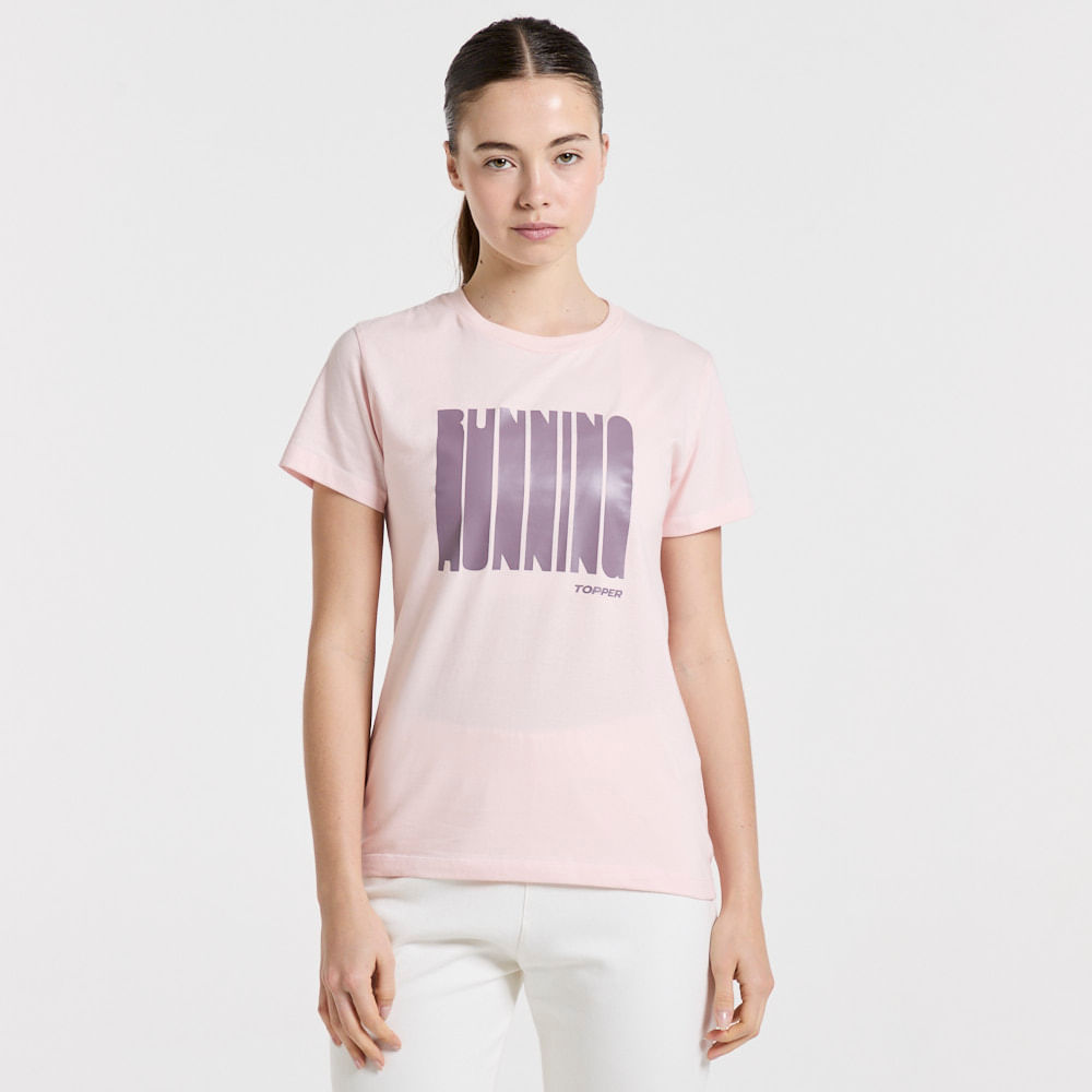 REMERA MUJER ESTAMPADA - RUNNING — imagen 2