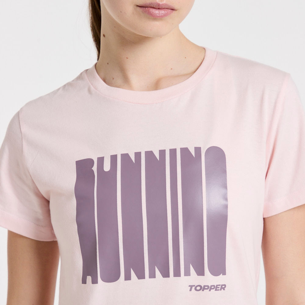 REMERA MUJER ESTAMPADA - RUNNING — imagen 4
