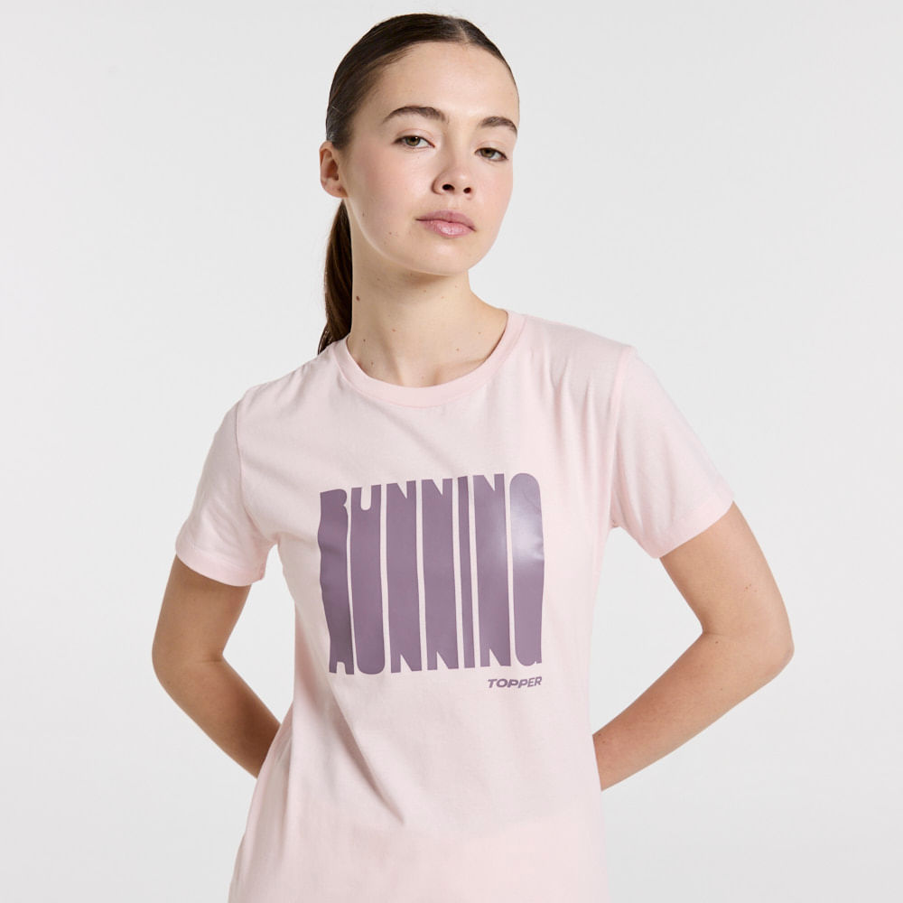 REMERA MUJER ESTAMPADA - RUNNING — imagen 5
