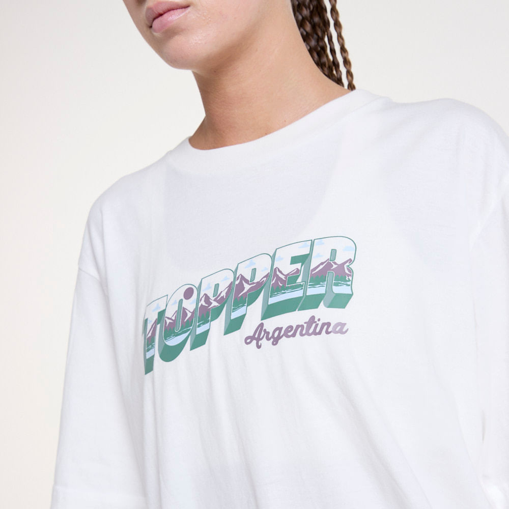 REMERA NO GENDER ESTAMPADA - PAISAJE — imagen 3