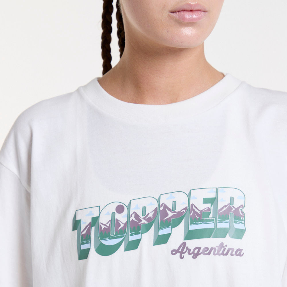 REMERA NO GENDER ESTAMPADA - PAISAJE — imagen 4