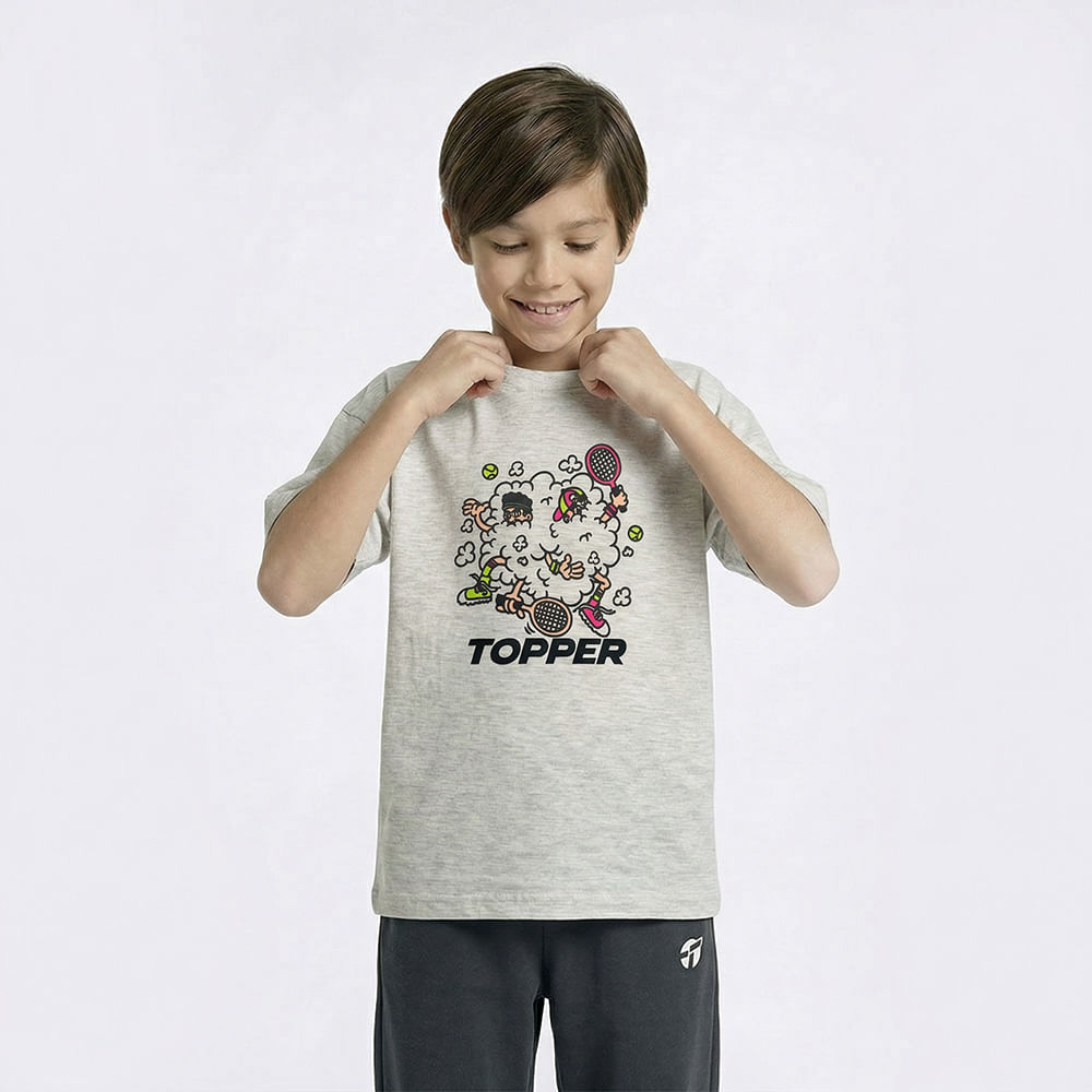 REMERA JUVENIL ESTAMPADA - TENISTAS — imagen 2