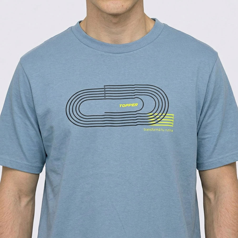 REMERA HOMBRE ESTAMPADA - PISTA — imagen 4